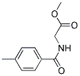 (4-METHYL-BENZOYLAMINO)-ACETIC ACID METHYL ESTER Struktur