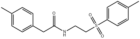 2-(4-METHYLPHENYL)-N-(2-[(4-METHYLPHENYL)SULFONYL]ETHYL)ACETAMIDE Struktur