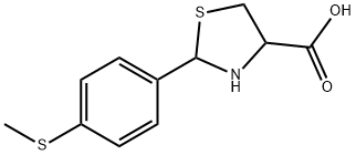 2-[4-(METHYLSULFANYL)PHENYL]-1,3-THIAZOLIDINE-4-CARBOXYLIC ACID Struktur