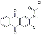 2-CHLORO-N-(3-CHLORO-9,10-DIOXO-9,10-DIHYDRO-ANTHRACEN-2-YL)-ACETAMIDE Struktur