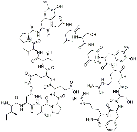 ([125I]-TYR)-BIG ENDOTHELIN-3 (22-41) AMIDE (HUMAN) Struktur