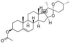 5,20-ALPHA, 22-ALPHA, 25D-SPIROSTEN-3-BETA-OL ACETATE Struktur