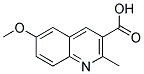 6-METHOXY-2-METHYLQUINOLINE-3-CARBOXYLIC ACID Struktur