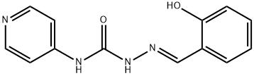 2-[(2-HYDROXYPHENYL)METHYLENE]-N-(4-PYRIDINYL)-1-HYDRAZINECARBOXAMIDE Struktur