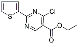 ETHYL 4-CHLORO-2-(2-THIENYL)PYRIMIDINE-5-CARBOXYLATE Struktur