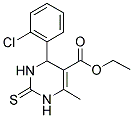 4-(2-CHLORO-PHENYL)-6-METHYL-2-THIOXO-1,2,3,4-TETRAHYDRO-PYRIMIDINE-5-CARBOXYLIC ACID ETHYL ESTER Struktur