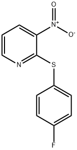 2-[(4-FLUOROPHENYL)SULFANYL]-3-NITROPYRIDINE Struktur