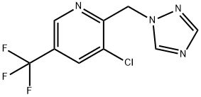 3-CHLORO-2-(1H-1,2,4-TRIAZOL-1-YLMETHYL)-5-(TRIFLUOROMETHYL)PYRIDINE Struktur