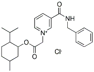 2-ISOPROPYL-5-METHYLCYCLOHEXYL 2-(3-[(BENZYLAMINO)CARBONYL]PYRIDINIUM-1-YL)ACETATE CHLORIDE Struktur