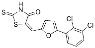 (5E)-5-{[5-(2,3-DICHLOROPHENYL)-2-FURYL]METHYLENE}-2-THIOXO-1,3-THIAZOLIDIN-4-ONE Struktur