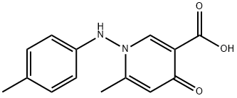 6-METHYL-4-OXO-1-(4-TOLUIDINO)-1,4-DIHYDRO-3-PYRIDINECARBOXYLIC ACID Struktur