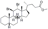 5BETA-CHOLANIC ACID-11BETA,12ALPHA-DIBROMO-3ALPHA,9ALPHA-EPOXY METHYL ESTER Struktur