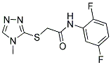 N-(2,5-DIFLUOROPHENYL)-2-[(4-METHYL-4H-1,2,4-TRIAZOL-3-YL)SULFANYL]ACETAMIDE Struktur