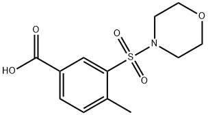 4-METHYL-3-(MORPHOLINE-4-SULFONYL)BENZOIC ACID Struktur