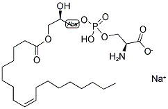 1-OLEOYL-2-HYDROXY-SN-GLYCERO-3[PHOSPHO-L-SERINE](SODIUM SALT) Struktur