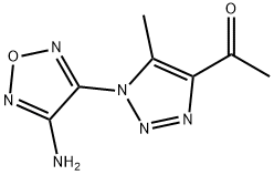 1-[1-(4-AMINO-FURAZAN-3-YL)-5-METHYL-1H-[1,2,3]TRIAZOL-4-YL]-ETHANONE Struktur