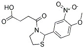 4-[2-(4-METHOXY-3-NITROPHENYL)-1,3-THIAZOLIDIN-3-YL]-4-OXOBUTANOIC ACID Struktur