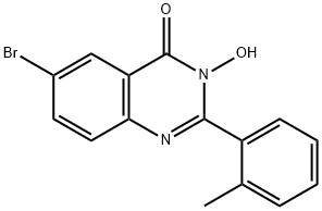 6-BROMO-3-HYDROXY-2-(2-METHYLPHENYL)-4(3H)-QUINAZOLINONE Struktur