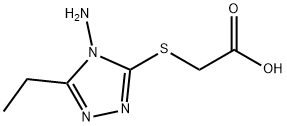 (4-AMINO-5-ETHYL-4H-[1,2,4]TRIAZOL-3-YLSULFANYL)-ACETIC ACID Struktur