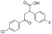 4-(4-CHLOROPHENYL)-2-(4-FLUOROPHENYL)-4-OXOBUTANOIC ACID Struktur