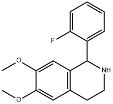 1-(2-FLUORO-PHENYL)-6,7-DIMETHOXY-1,2,3,4-TETRAHYDRO-ISOQUINOLINE Struktur