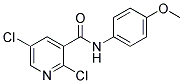 N3-(4-METHOXYPHENYL)-2,5-DICHLORONICOTINAMIDE Struktur