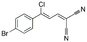 2-[3-(4-BROMOPHENYL)-3-CHLOROPROP-2-ENYLIDENE]MALONONITRILE Struktur