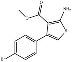 2-AMINO-4-(4-BROMO-PHENYL)-THIOPHENE-3-CARBOXYLIC ACID METHYL ESTER Struktur