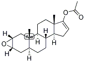 16,5ALPHA-ANDROSTEN-2ALPHA,3ALPHA-EPOXY-17-OL-17-ACETATE Struktur