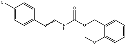 2-METHOXYBENZYL N-(4-CHLOROSTYRYL)CARBAMATE Struktur