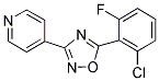 4-[5-(2-CHLORO-6-FLUOROPHENYL)-1,2,4-OXADIAZOL-3-YL]PYRIDINE Struktur