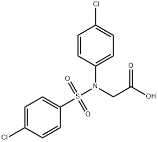 2-(4-CHLORO[(4-CHLOROPHENYL)SULFONYL]ANILINO)ACETIC ACID Struktur