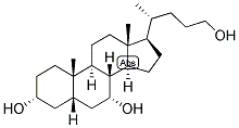 5-BETA-CHOLAN-3-ALPHA, 7-ALPHA, 24-TRIOL Struktur