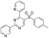 5-[(4-METHYLPHENYL)SULPHONYL]-2-(PYRIDIN-3-YL)-4-(PYRIDIN-2-YL)PYRIMIDINE Struktur