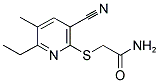 2-[(3-CYANO-6-ETHYL-5-METHYL-2-PYRIDYL)SULFANYL]ACETAMIDE Struktur