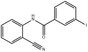 N-(2-CYANOPHENYL)-3-IODOBENZAMIDE Struktur