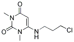 6-(3-CHLOROPROPYL)AMINO-1,3-DIMETHYL-2,4(1H,3H)PYRIMIDINEDIONE Struktur