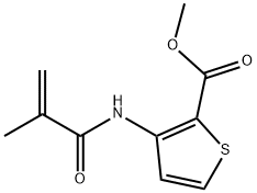 METHYL 3-(METHACRYLOYLAMINO)-2-THIOPHENECARBOXYLATE Struktur