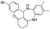 11-(4-BROMOPHENYL)-7,8-DIMETHYL-2,3,4,5,10,11-HEXAHYDRO-1H-DIBENZO[B,E][1,4]DIAZEPIN-1-ONE Struktur