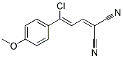 2-[3-CHLORO-3-(4-METHOXYPHENYL)PROP-2-ENYLIDENE]MALONONITRILE Struktur