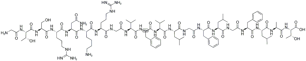 GLY-THR-SER-ARG-ASN-LYS-ARG-GLY-VAL-PHE-VAL-LEU-GLY-PHE-LEU-GLY-PHE-LEU-ALA-THR Struktur
