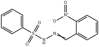 N'-[(E)-(2-NITROPHENYL)METHYLIDENE]BENZENESULFONOHYDRAZIDE Struktur