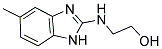 2-(5-METHYL-1H-BENZOIMIDAZOL-2-YLAMINO)-ETHANOL Struktur