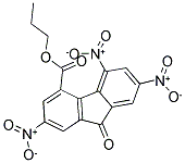 PROPYL 2,5,7-TRINITRO-9-OXO-9H-4-FLUORENECARBOXYLATE Struktur