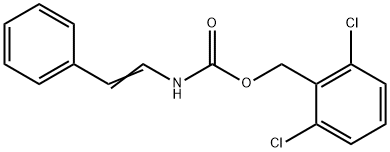 2,6-DICHLOROBENZYL N-STYRYLCARBAMATE Struktur