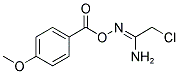 O1-(4-METHOXYBENZOYL)-2-CHLOROETHANEHYDROXIMAMIDE Struktur