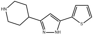 4-[5-(2-THIENYL)-1H-PYRAZOL-3-YL]PIPERIDINE Struktur