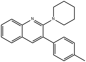 3-(4-METHYLPHENYL)-2-PIPERIDINOQUINOLINE Struktur