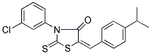 (5E)-3-(3-CHLOROPHENYL)-5-(4-ISOPROPYLBENZYLIDENE)-2-THIOXO-1,3-THIAZOLIDIN-4-ONE Struktur