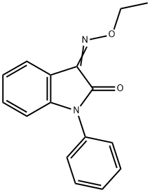 1-PHENYL-1H-INDOLE-2,3-DIONE 3-(O-ETHYLOXIME) Struktur